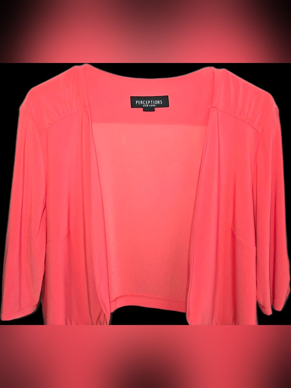 Perceptions New York Open Front Shrug / Jacket - Size Large